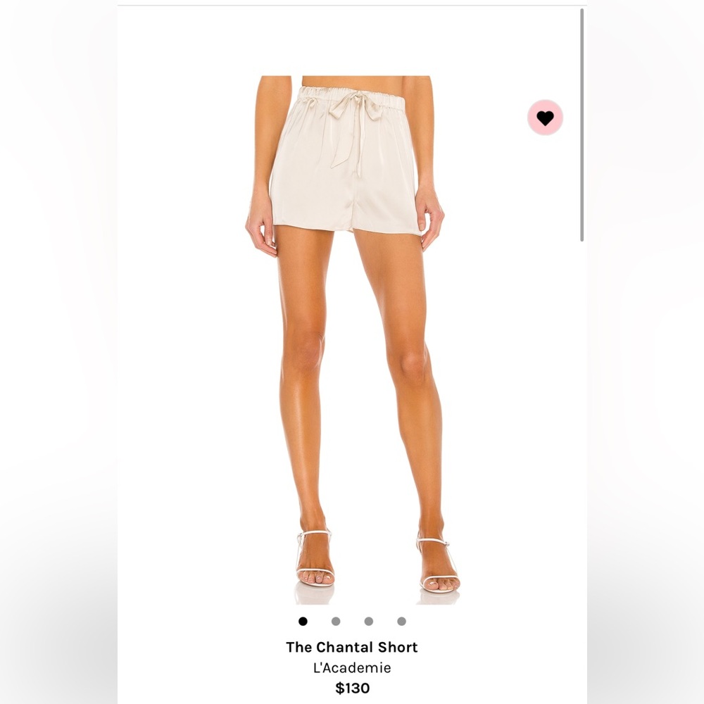 NWT silk ivory shorts